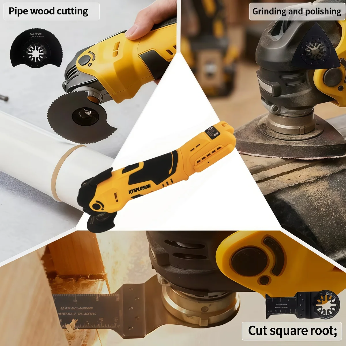 For Dewalt 20V Battery Pin Electric Goddess Brushless Oscillating Multi Tool Electric Saw Trimmer Shovel Cutting Machine