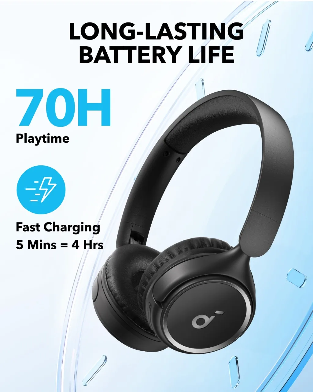 Soundcore by Anker H30i Wireless On-Ear Headphones Wireless Bluetooth Headset Wireless Headphones Bluetooth 5.3 Headphones