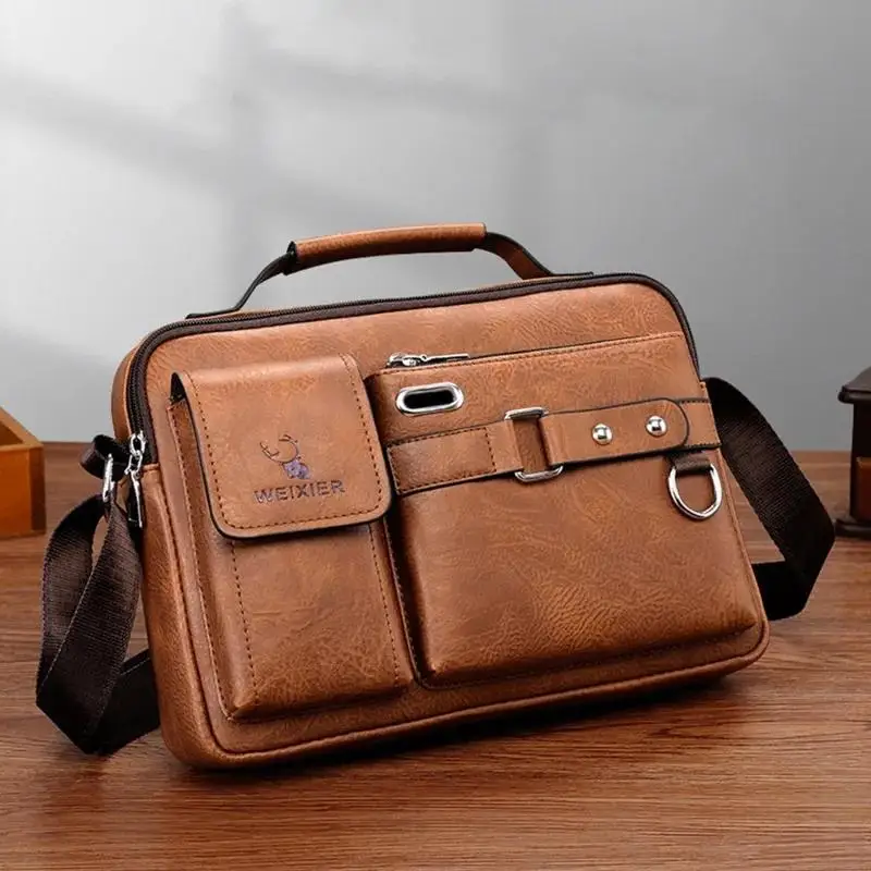 

Новая компактная сумка через плечо для мужчин — повседневная портативная сумка-мессенджер в качестве идеального подарка на годовщину