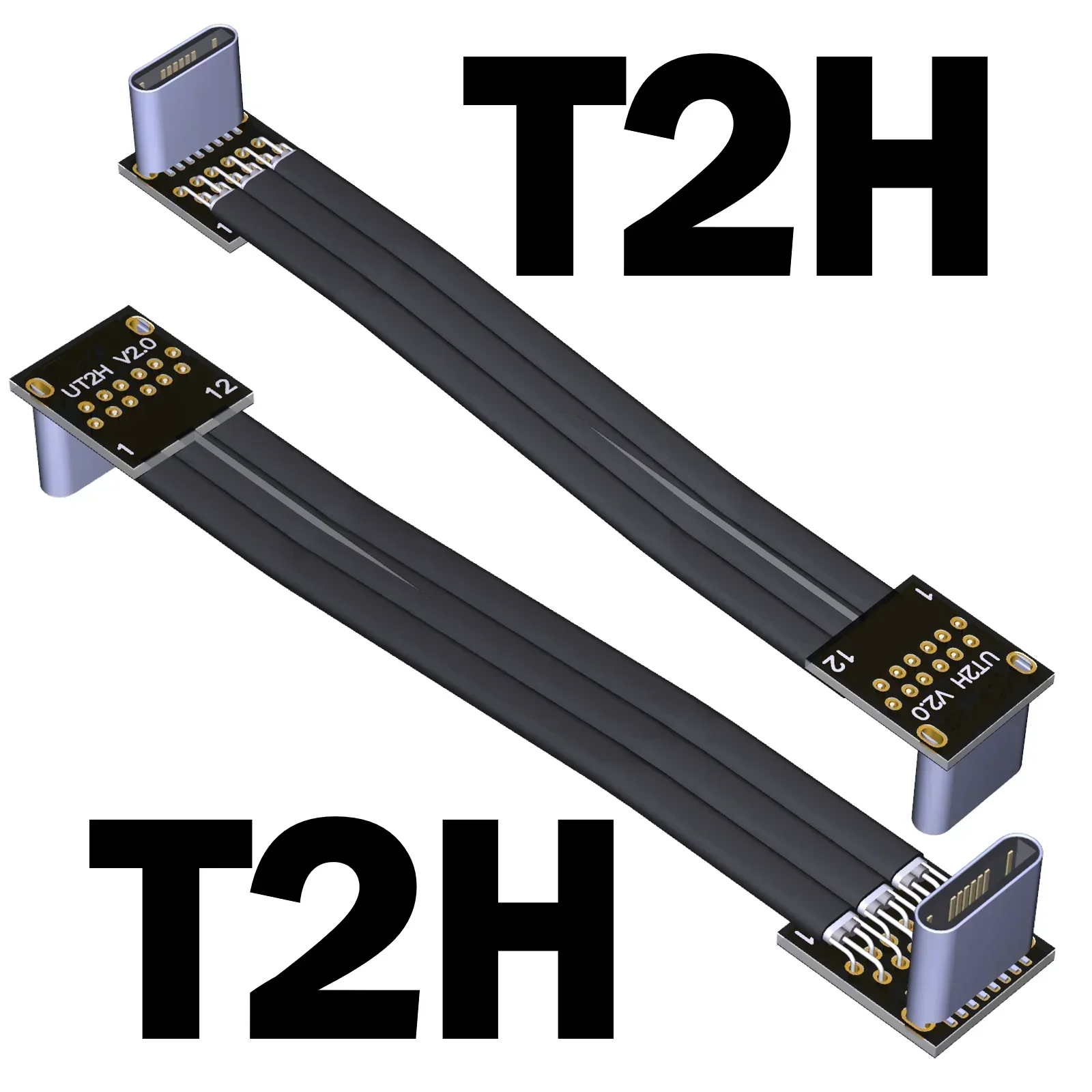 Удлинительный кабель USB 2.0 TYPE C Type-c USBC Переходник «папа-мама» Прямоугольные плоские кабели 6А Ультратонкий провод с экраном 3–10 м