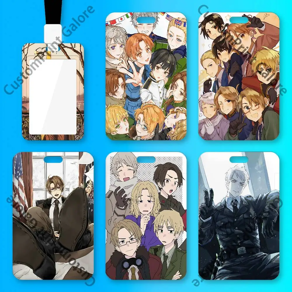 H-HetaliaS PVC ID Card Holder Badge Office Work Card Sleeve Anti-Scratch Case for Employee Cards