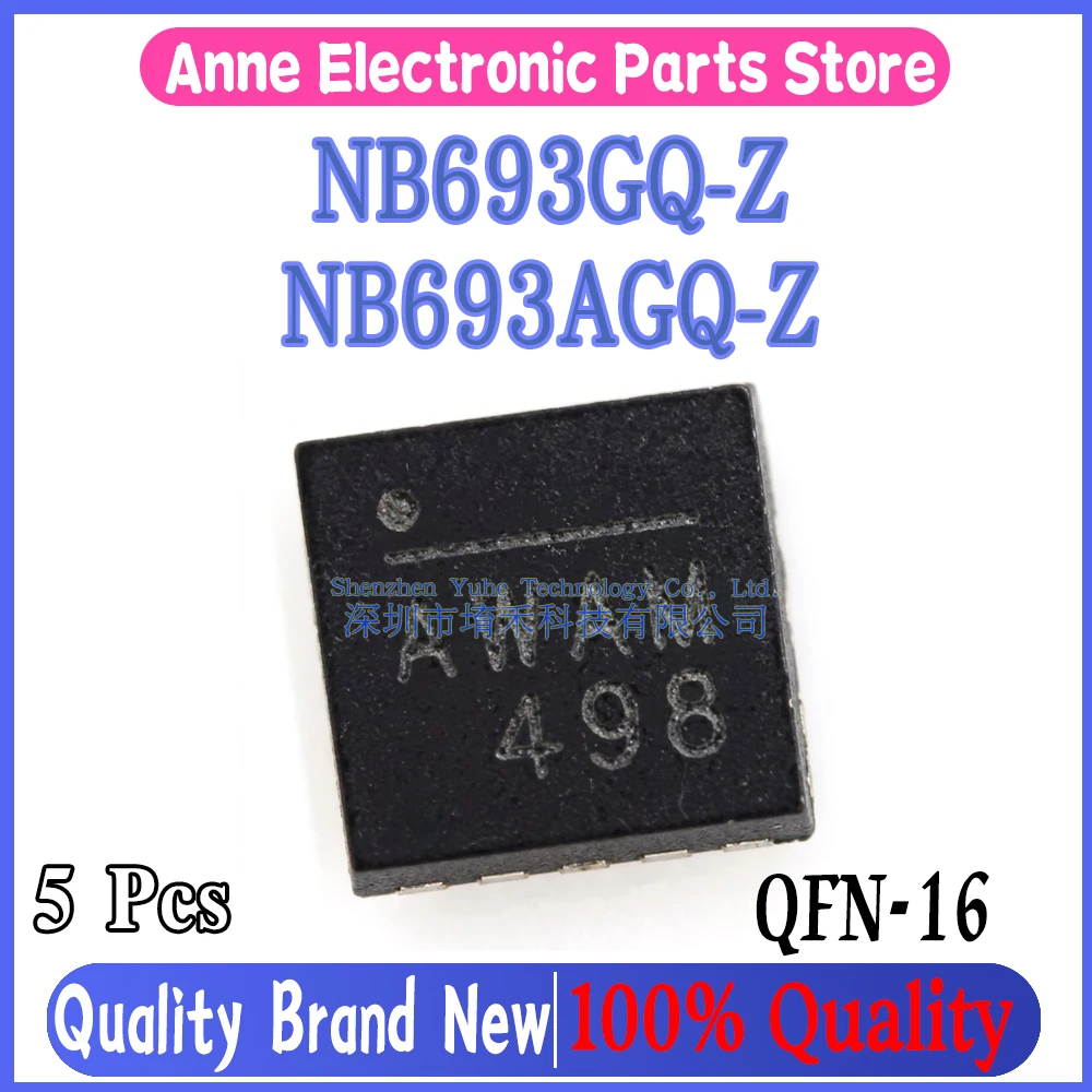 (5piece) 100% New NB693GQ-Z NB693GQ NB693 AWAN AWAG AWA* NB693AGQ-Z NB693AGQ NB693A BPVP BPV* QFN-16 Chipset