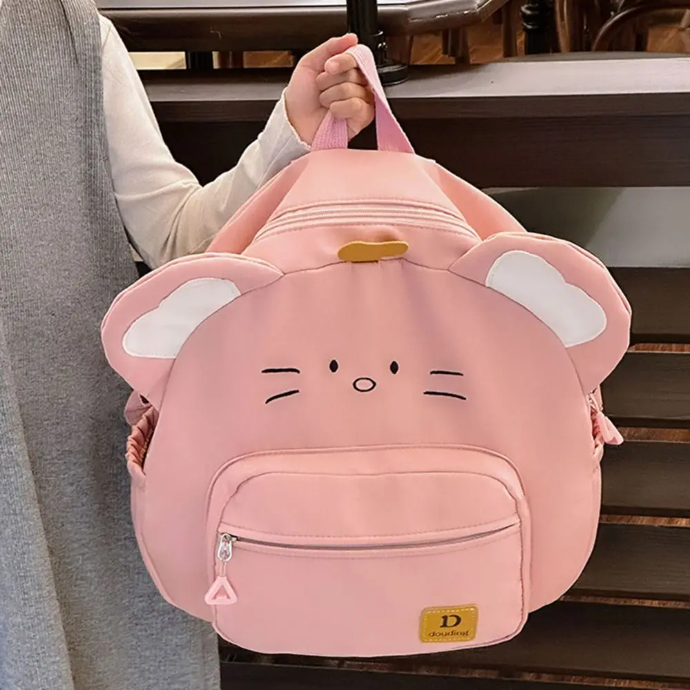 

Personality Book Bag Cartoon Mouse Backpack Korean Style Nylon Children School Bag Large Capacity Cute Shoulder Bag Children