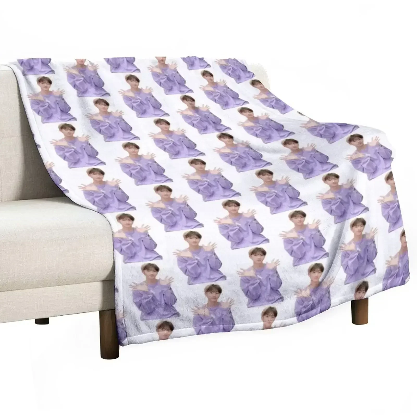 P1HARMONY JIUNG happy cutout :D Throw Blanket Blankets For Sofas Loose Sofas Blankets