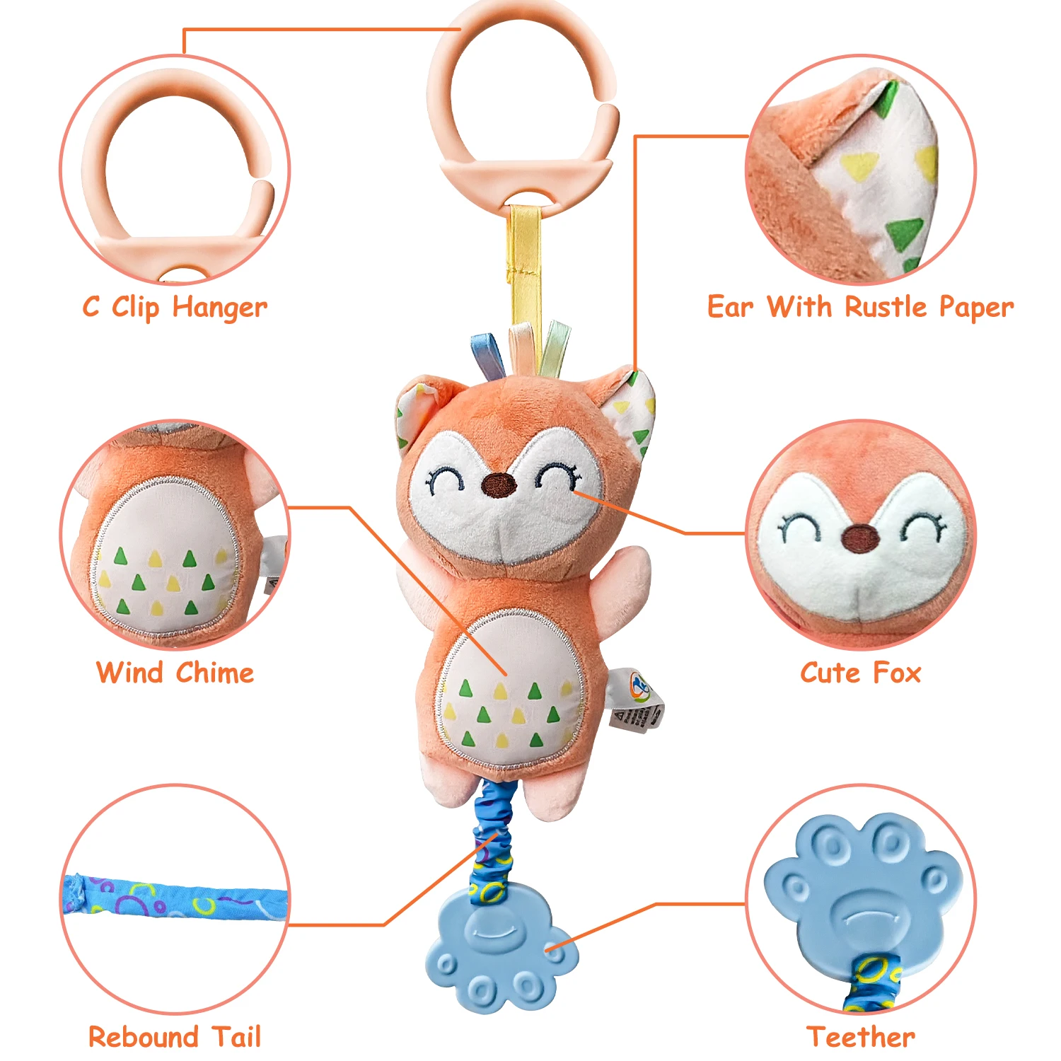 ألعاب الأطفال لينة حشرجة الموت التجعيد صار معلقة الرياح الدقات الوليد أفخم الحيوان عربة الرضع عربة الألعاب الحسية مع عضاضة