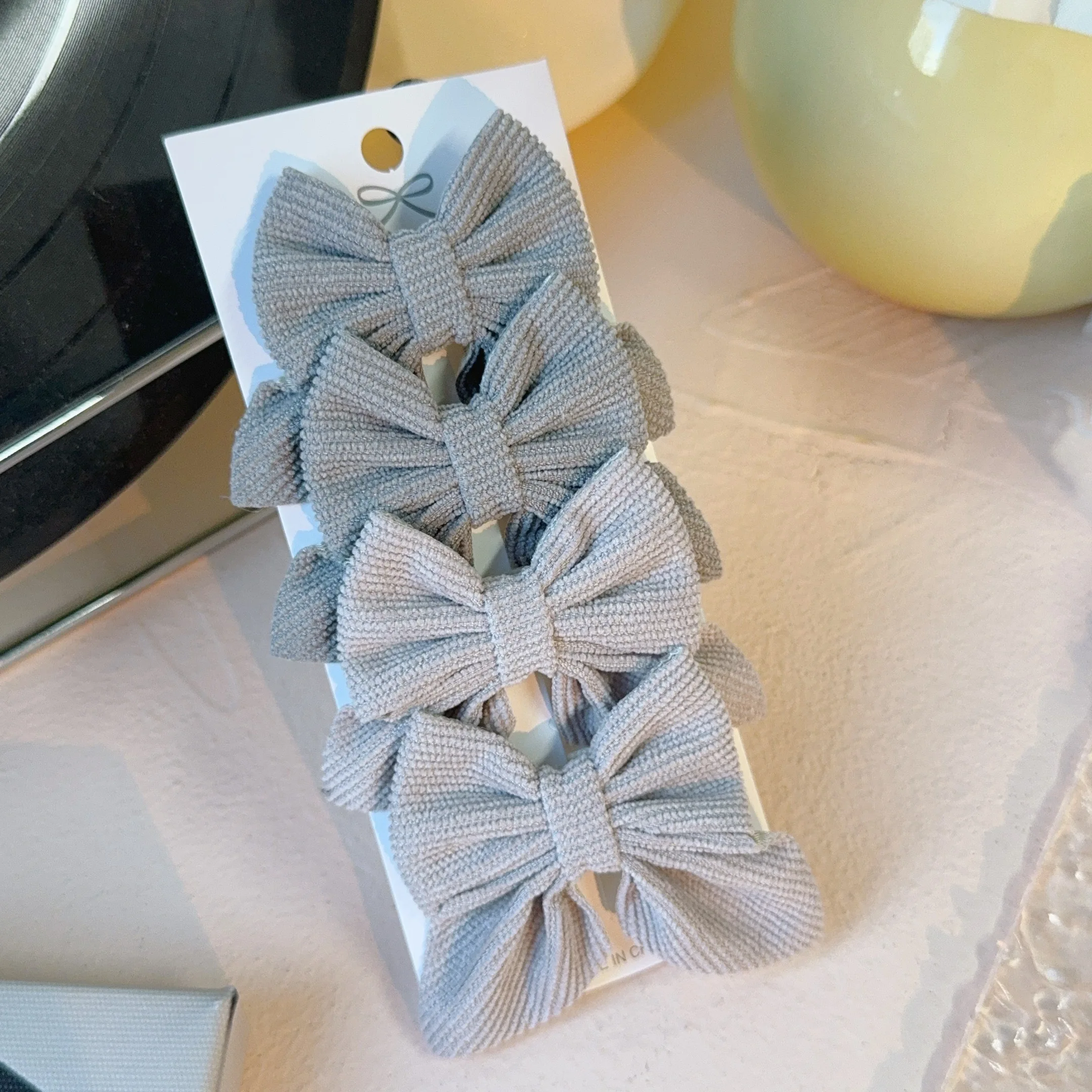 4/10 Stück Cord-Haarspangen für Kinder, Große Mädchen-Haarschleifen, Niedliche Haaraccessoires Geeignet für Kinder, Babys und Jugendliche – Detail 19
