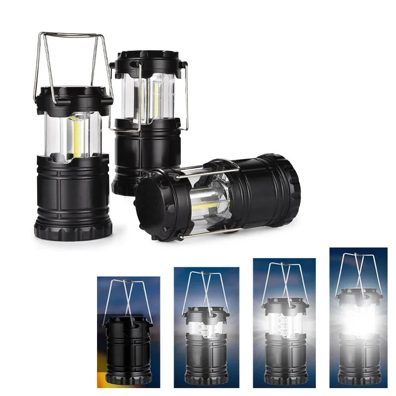 LED Portable Stretch Tent Lamp Waterproof Camping Light Emergency Light Portable Lantern Working Lighting Flashlight Horse Light