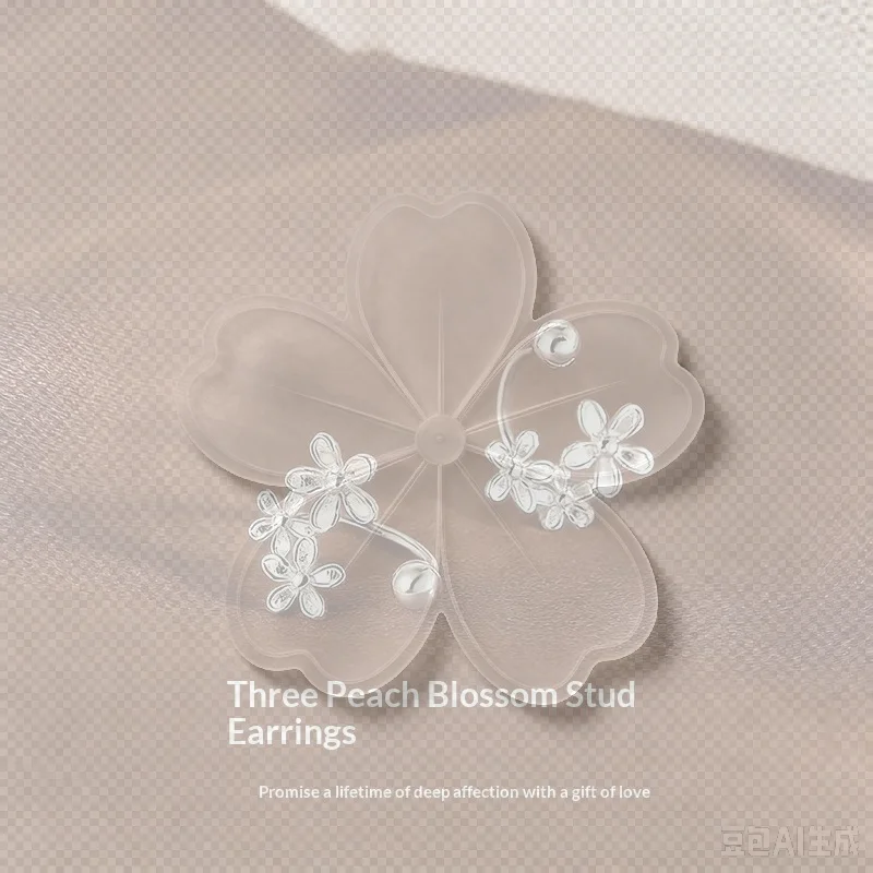 OL Style Elegant Metal Flower Cluster Stud Earrings For Women Ladies Simplicity Silver Color Flower Earrings Jewelry Accessorie