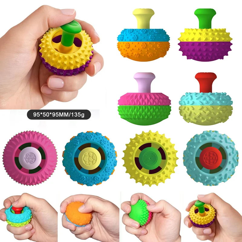 Silikon-Daumenwippen-Fidget-Spielzeug 4er-Pack – Stressabbau-Sensorikspielzeug für Autismus, ADHS, Angstzustände, Büro-Schreibtisch, Geschenkidee