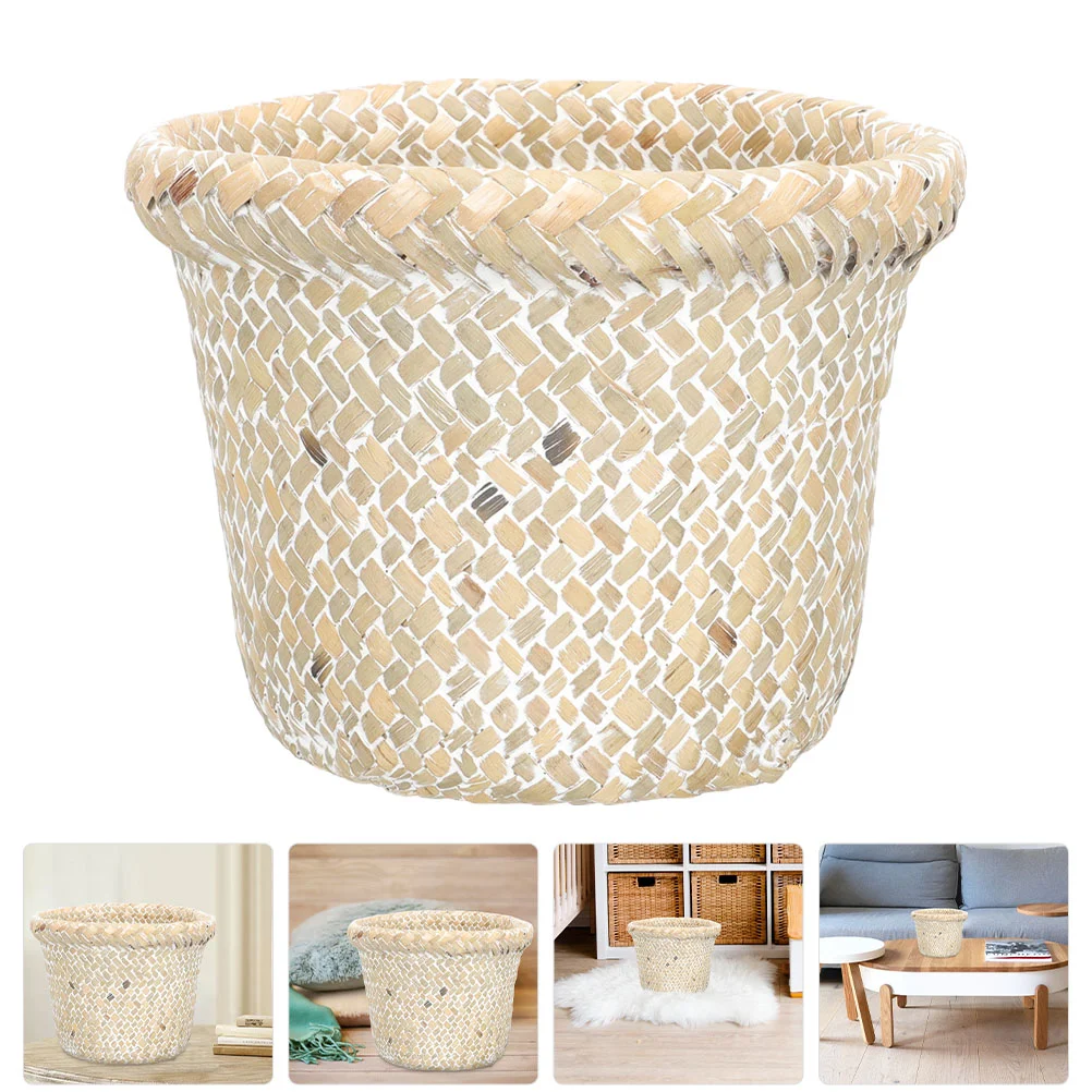 

Trash Can for Car Wastebasket Baskets Vegetable Rattan Garbage Your Bedroom Child