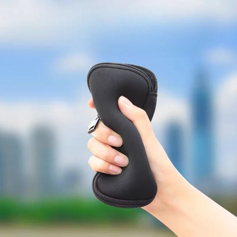 Estojo/bolsa organizadora de unidade flash USB - caixa de armazenamento de acessórios com slot, fácil transporte, armazena itens pequenos, para uso em escritório, casa e viagens.
