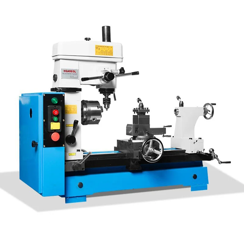 Multifunctional Machine Tool 750W Lathe And Milling Machine HQ400 Milling Lathe Accessories Metal Lathe