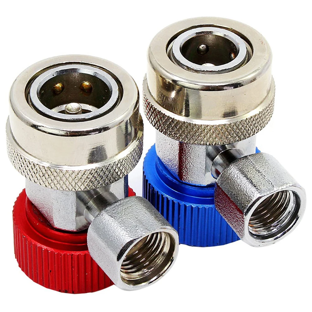 

R134A Car Air Condition Quick Coupler Copper Low/High Coupler Set High Low Adapter Quick Coupling Air Conditioning Accessories
