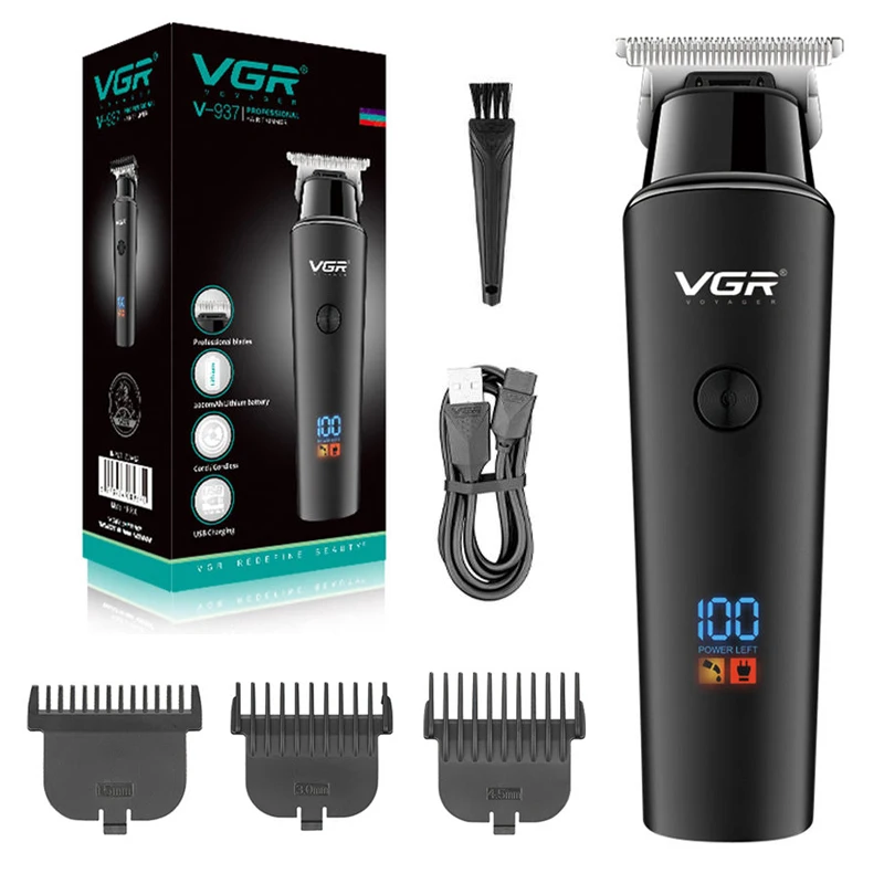 Original VGR V-937 Professional Electric Hair Trimmer Cordless Beard & Hair Clipper For Men Hair Cutter Machine Rechargeable Set