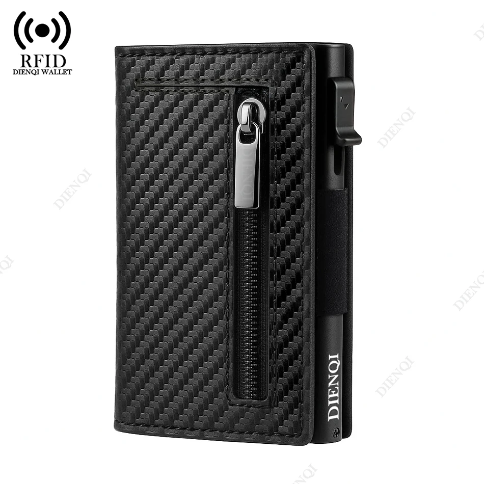 Rfid Blocking Minimalist Wallet Men Credit Card Holder Case Mini Handbag Clutch Purses Male Luxury Brand Bag Small Bags for Men