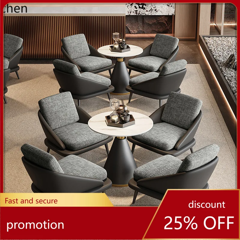 

CZ Negotiation Table and Chair Set Leisure Sofa Office Sofa Business Reception Hotel Leisure Chair