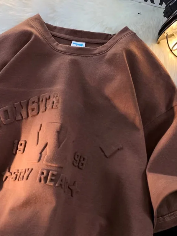 

Мужская футболка оверсайз из 100% хлопка, свободного кроя, универсальная, летняя, в американском стиле, Heavy Du Steel Stamp Co.