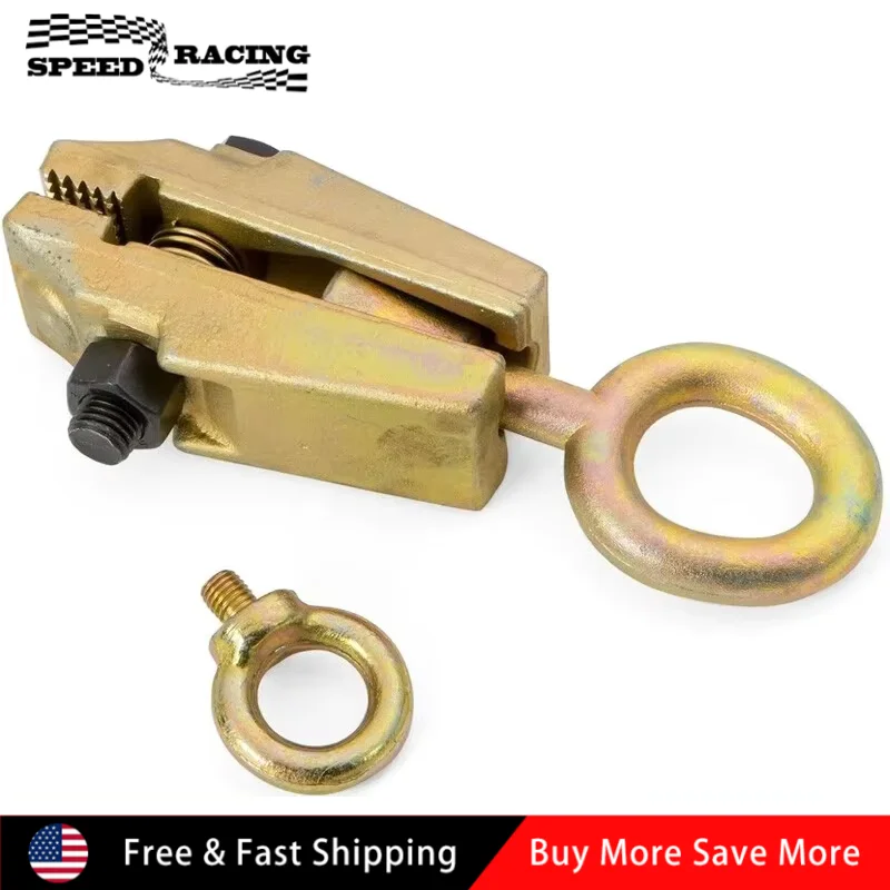 Universal Durable 5 Ton 2 Way Steel Auto Body Repair Tool Pull Clamp Frame Dent Puller Self-Tightening Gold RT-0013