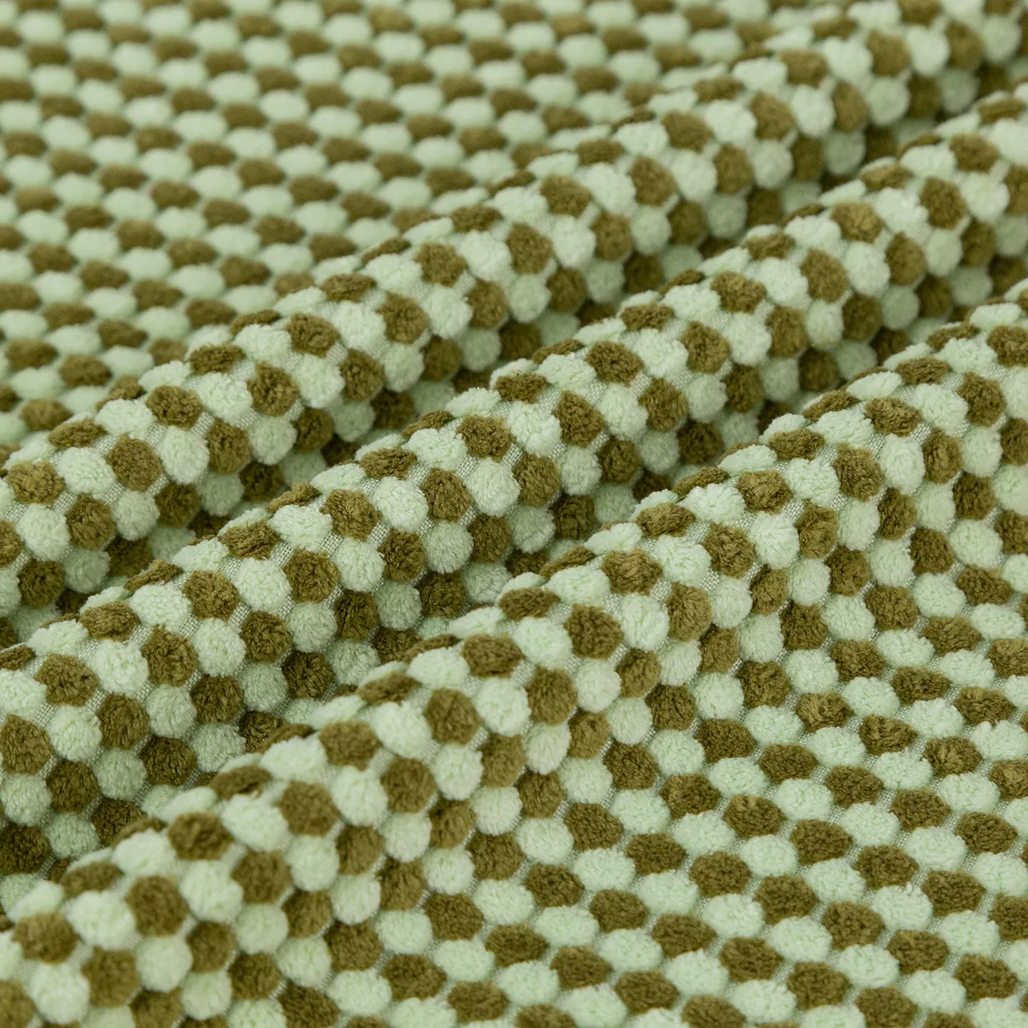 Zachte tweekleurige sojabonen geruite stof voor handgemaakte doe-het-zelf kussens, babykledingstoffen per meter, naaistofmateriaal