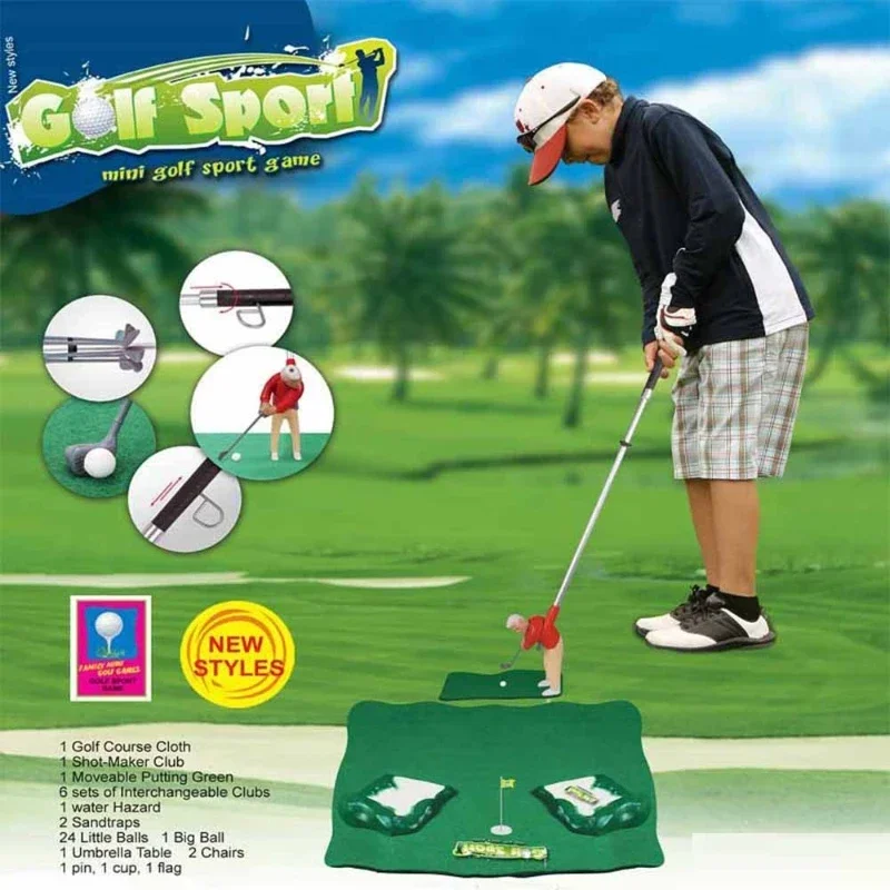 Mini Golf Professional Practice Set Golf Ball Sport Set Children\'s Toy Club Practice Ball Sports Golf Training Indoor Games