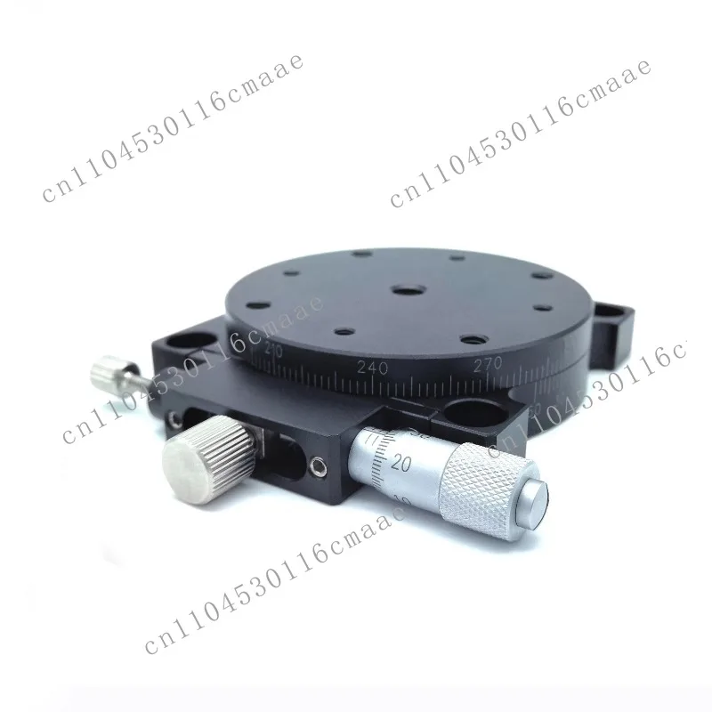 Optical Axis Rotation 60TV-A Metal Load Capacity 3kg Platform Diameter 60mm Micrometer Screw Manual Rotary Stage 1-Year