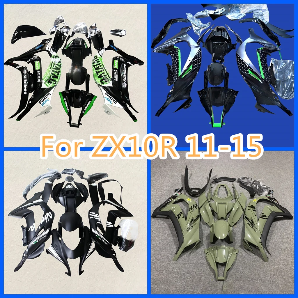 Motorcycle Fairing Kit For Ninja 2011 2012 2013 2014 2015 ZX-10R 11-15 ZX10R ABS Plastic Body Injection Bodywork Bodykits