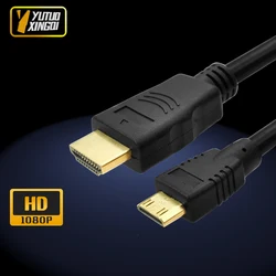 Kabel zgodny z MiniHDMI 1080P odpowiedni do aparatów Canon DSLR Mini wyświetlacz TV kabel zgodny z HDMI 1M 3M 5M