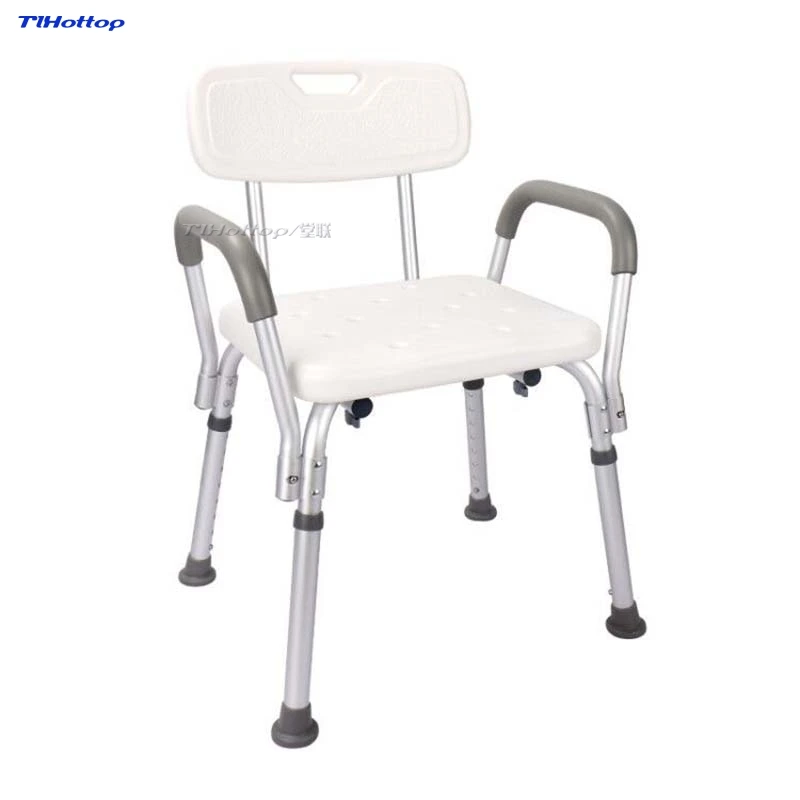 Tlhottop-Bath Chair with Back of a Chair, Armrest Can remove Screws, Practical Installation