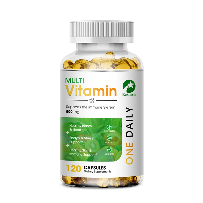 Kexinsh Multivitamin Capsules vitamin b complex Capsule Strengthen Energy Performance Immune Bone Heart Health