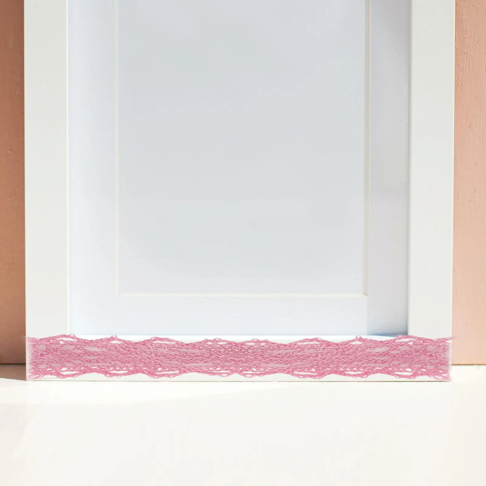 شريط واشي من قماش الدانتيل ذاتي اللصق ، شريط زفاف زهري اللون ، عبوة 5-6 ، 2 ياردة ، 15 *