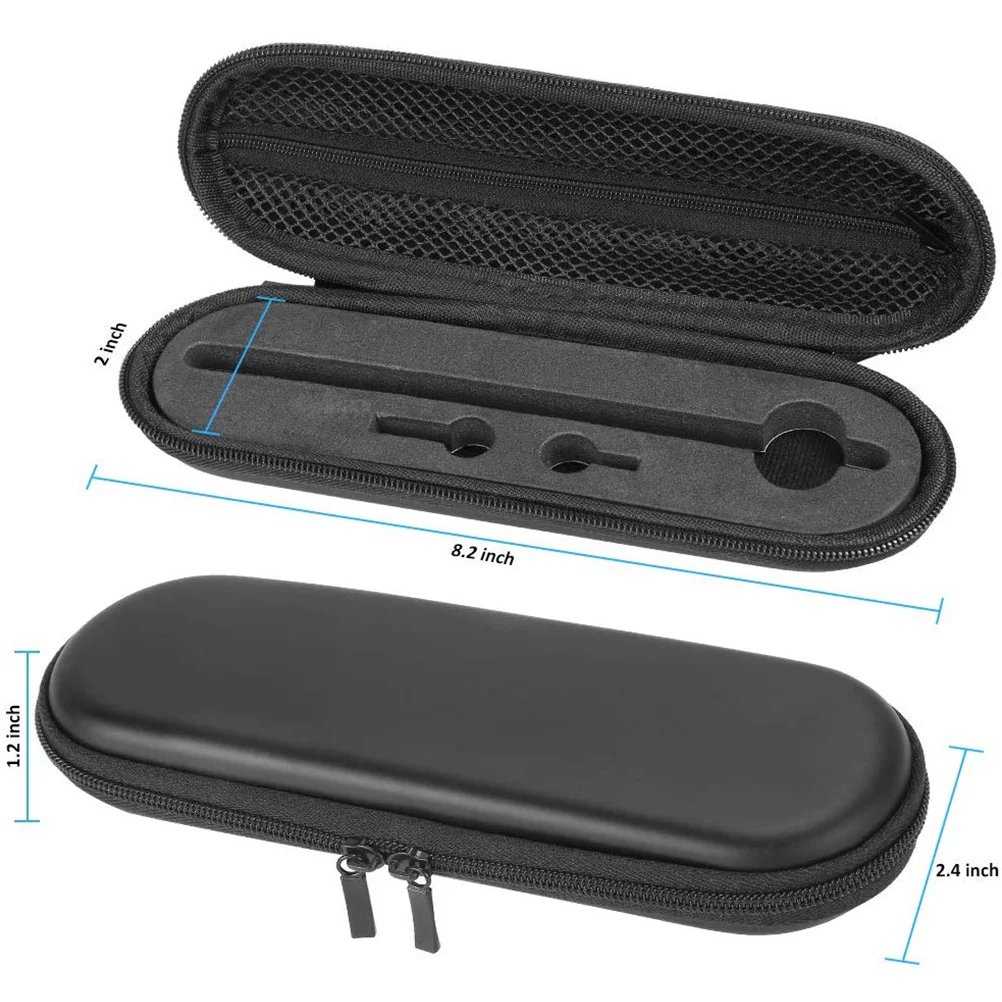 Estuche para lápiz óptico, soporte para pantalla táctil, accesorios para bolígrafos, Estuche de transporte Compatible con Apple Pencil 2 y 1 (negro)