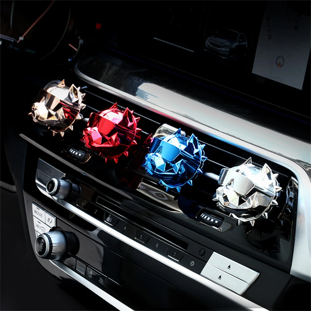 

Car Bulldog Air Outlet Decoration Figure Air Conditioner Blower Car Fan Air Vent Clip Luxury Brand Car Accessories