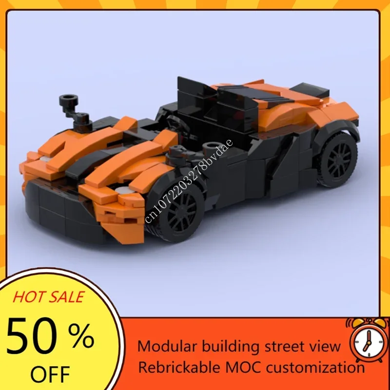 

242PCS Technical Racing Super X-Bow MOC Car Vehicle Speed Champion Racer Building Blocks Brick Creative Garage Toys for Boys