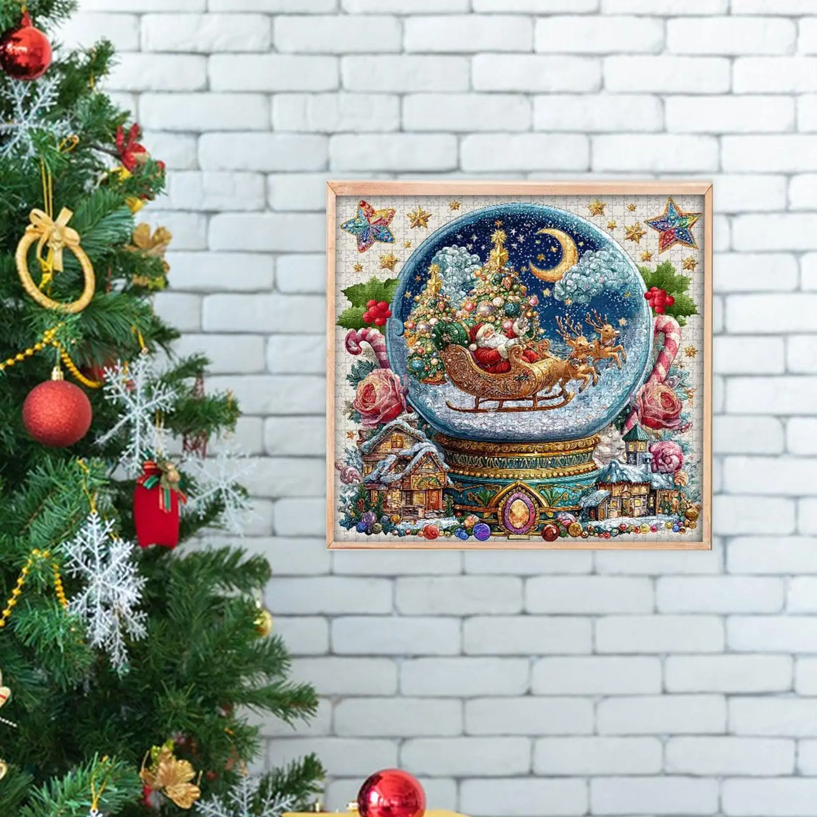 

Рождественские хрустальные шары-пазлы, красивые образовательные пазлы для взрослых, детей, друзей