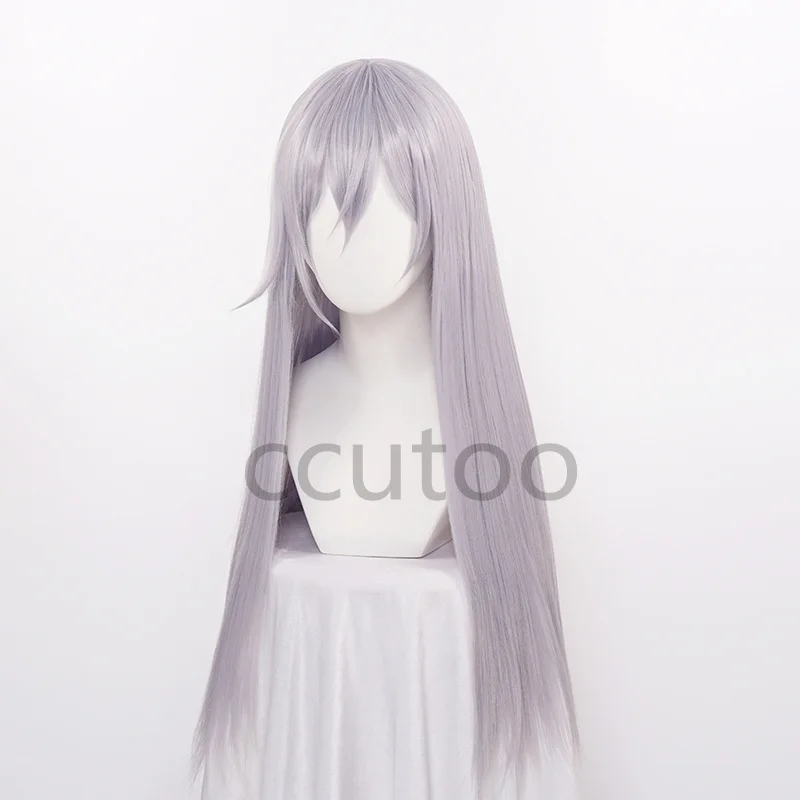 

ccutoo синтетический IDOLiSH7 парик для косплея Re:vale YUKI длинный 65 см серебристо-серый смешанный Хэллоуин вечерние игры для ролевых волос + шапочка для парика