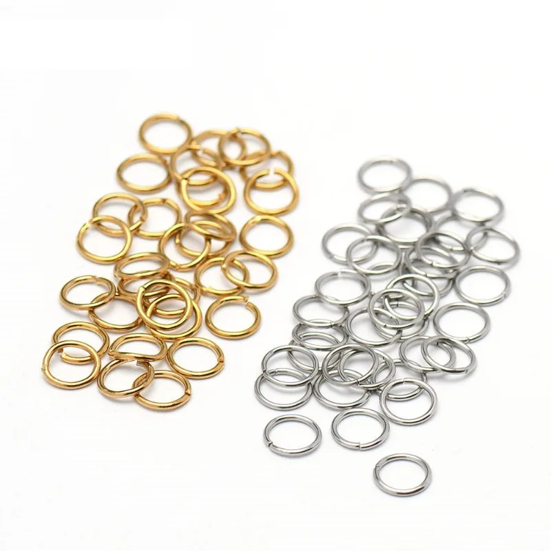 100pcs/lot 4-10 mm Single Loop Open Jump Rings Split Rings Connectors For Jewelry Making Supplies Diy Handmade Accessories