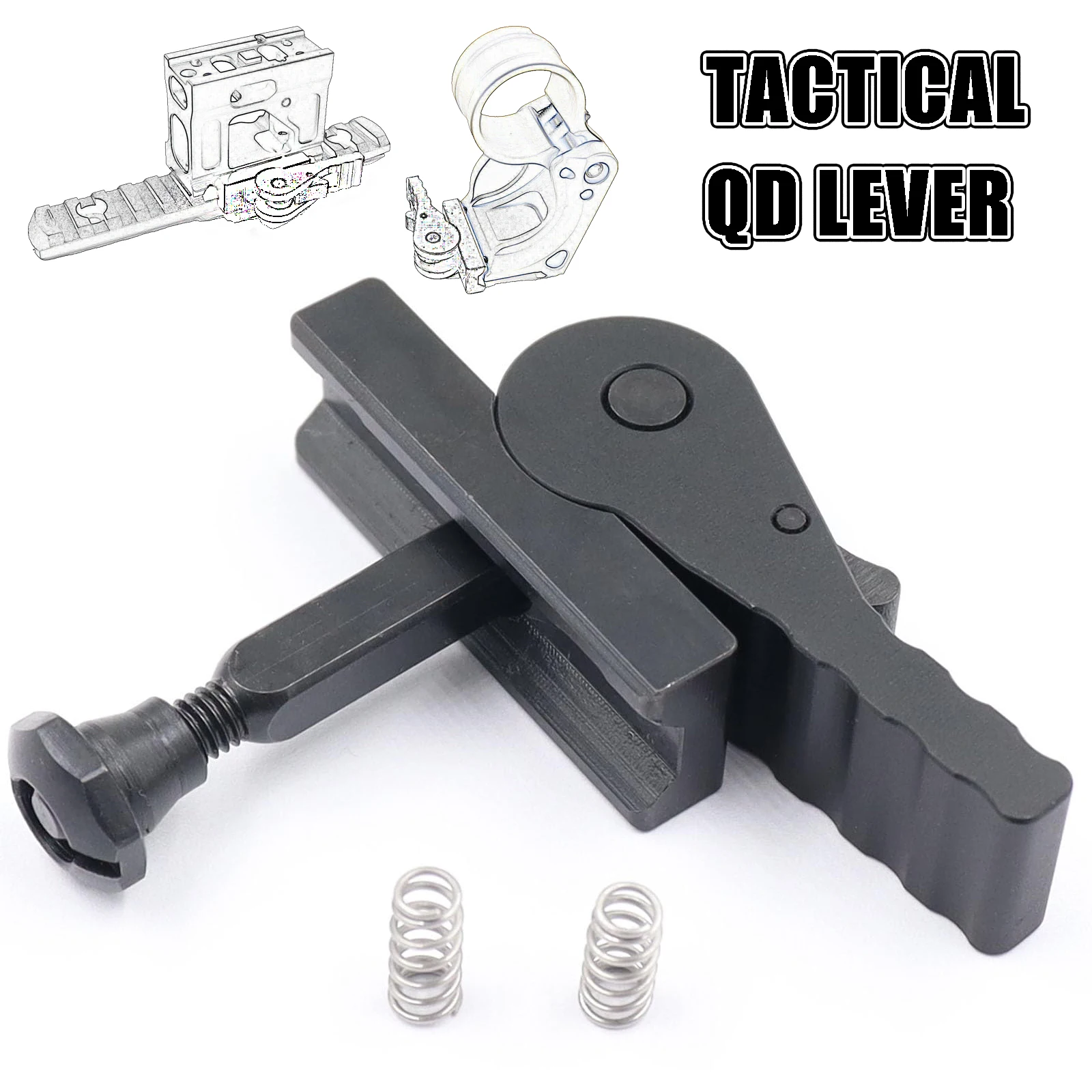 Tactical QD Lever Mount Lock Quick Release Steel for FTC Magnifier Mount & M icro Mount