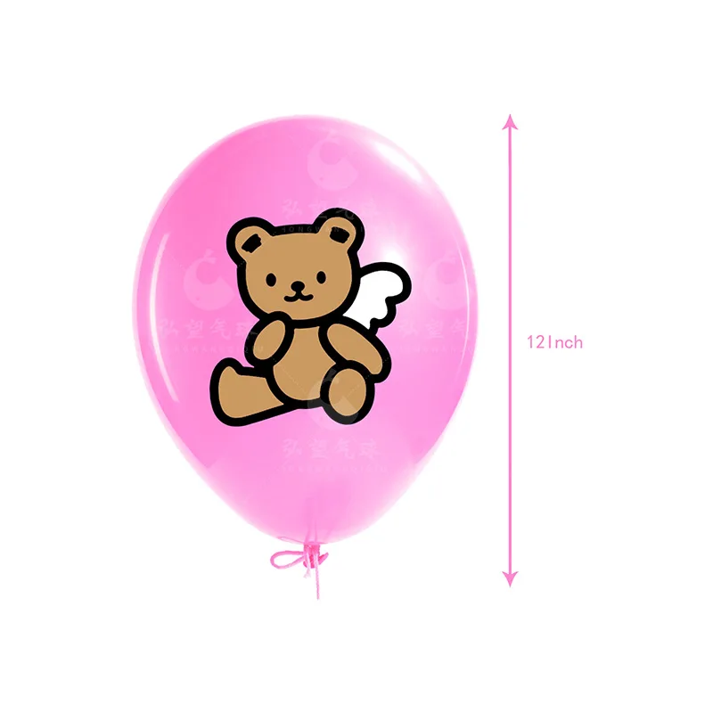 Ensemble de ballons en latex de dessin animé Hello Kitty pour enfants, décoration d'anniversaire, fête préChristophe, fête de famille, jouets pour filles, 12 pièces, 12 po