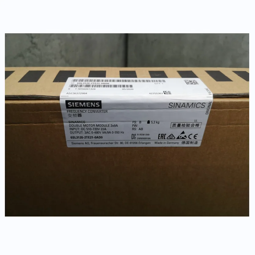 Original New Double Motor Module 6SL3120-2TE21-0AD0