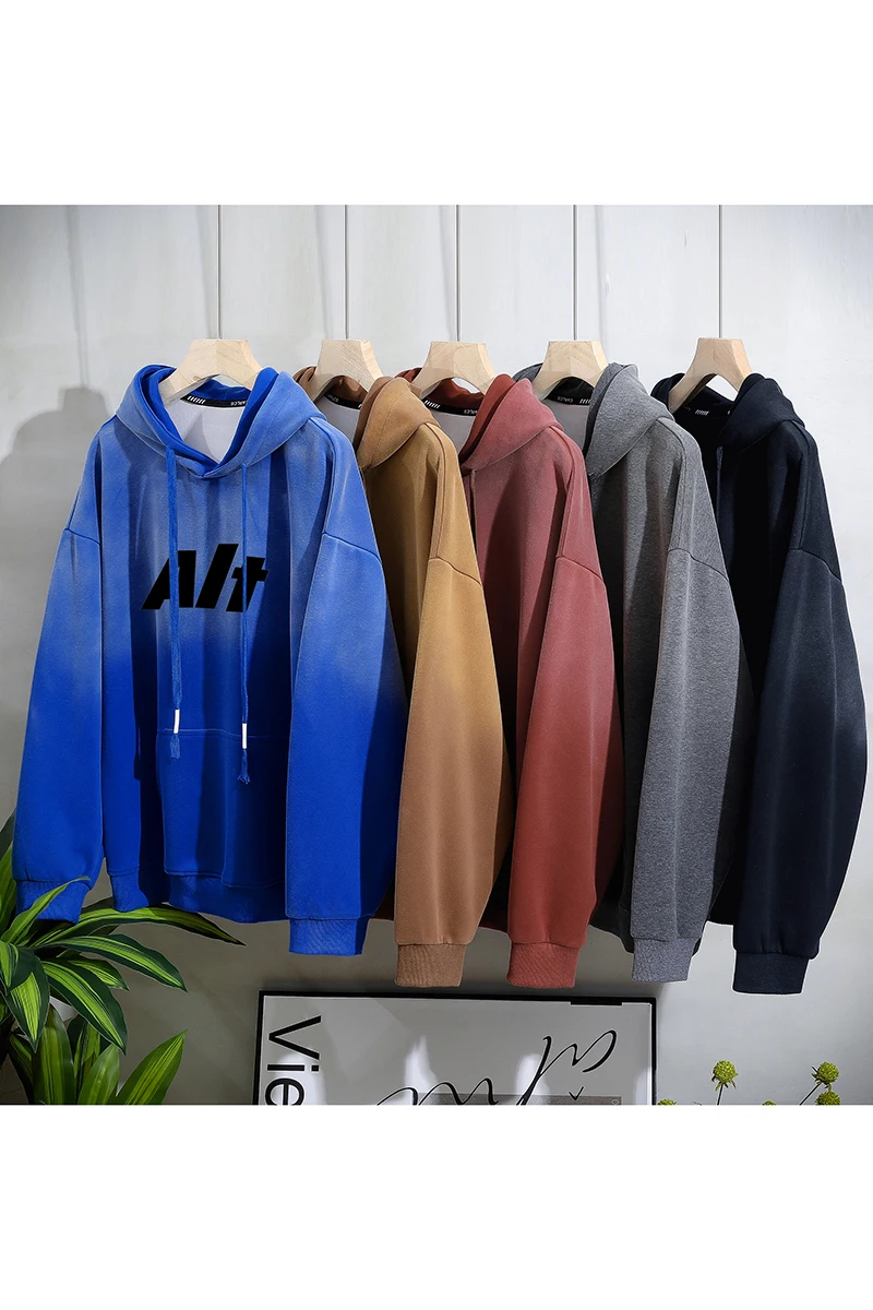 Winter Warm Hoodies+Pant 2-piece Set Men Set Sports Suit Fleece Thickened Sportswear Casual Men Tracksuit