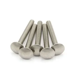 DIN603 M6 M8 M10 M12 A2-70 304 Stainless Steel Truss Round Head Square Neck Carriage Screw Coach Bolt