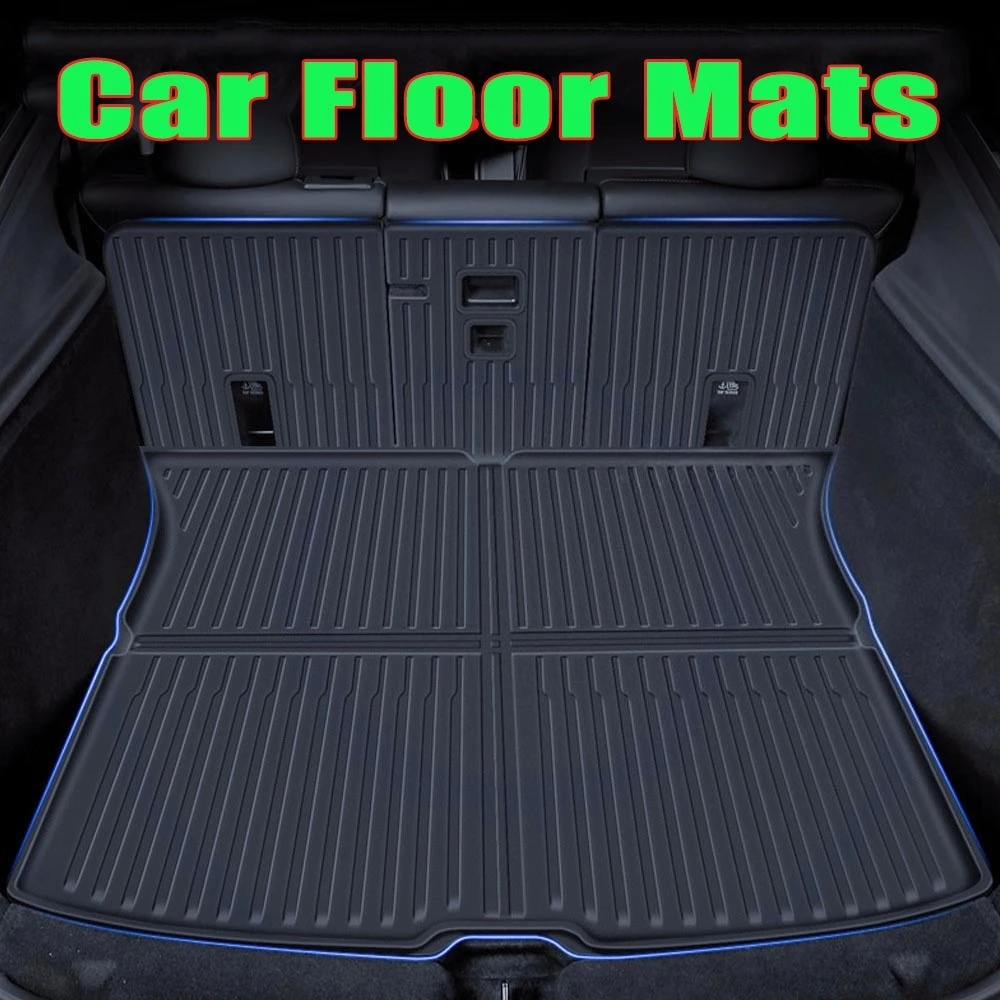 

Экологичные, без запаха, сверхпрочные коврики из TPE для пола и багажника Tesla Model Y 2025-2026, всепогодные, 3D, по индивидуальному заказу