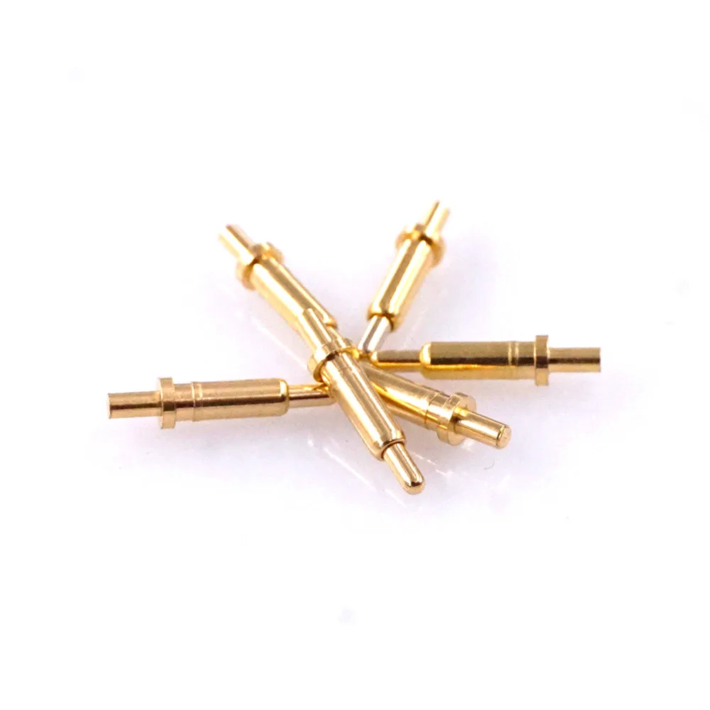 10pcs Spring-Loaded Pogo Pin 7.0 mm Height Flange 1.8 mm Diameter Tail 2.0mm Through Hole PCB Single Spring Header Male Contact