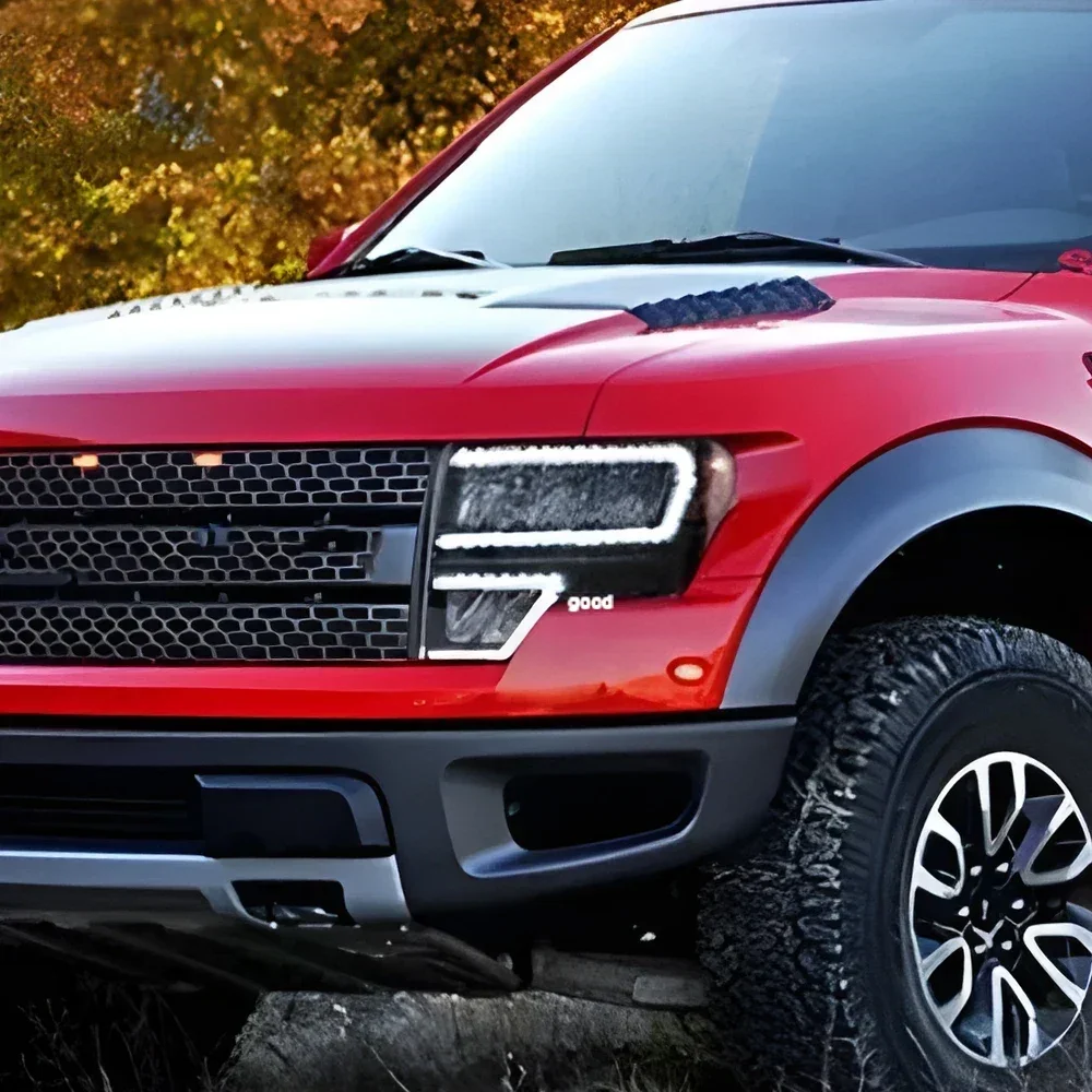 

Для Ford Raptor F150 2009-2014 светодиодные автомобильные фары в сборе, обновленная линза динамического проектора, автомобильные передние фонари, аксессуары