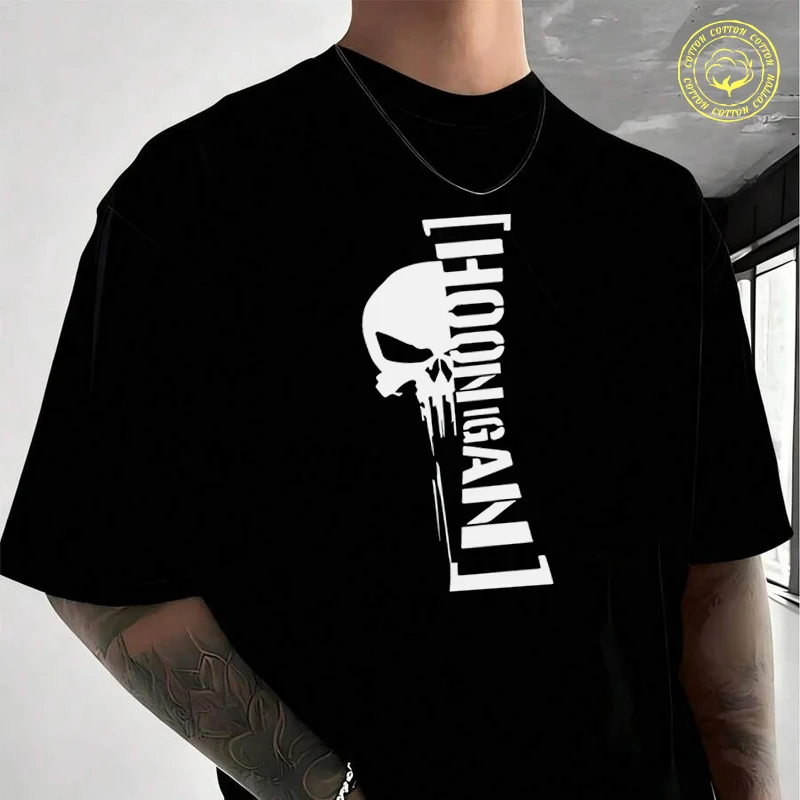 

Men's Moto T-Shirt HOONIGAN Street Racing Team Graphic Fashion Casual Street Style Suitable For Travel And Sports Tee