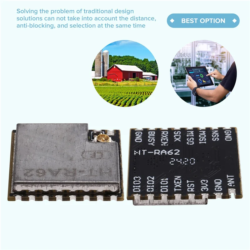 【EXCLUSIF!】 5X HT-RA62 Module série Lora SX1262 développement secondaire prend en charge le protocole Lorawan 433-510Mhz