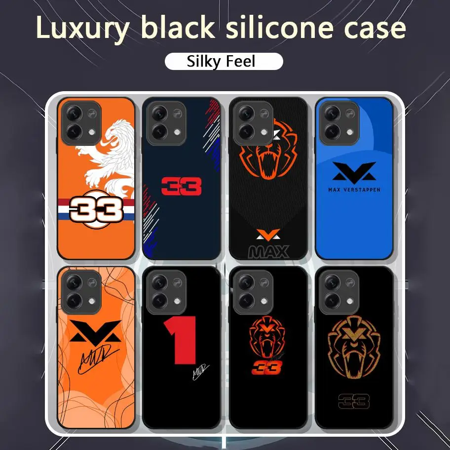 Max ver-stappen lion logo Phone Case For Xiaomi Redmi Note 13,12,11, 10 Pro Plus S,  5G, 12S, Soft Black Phone Cover