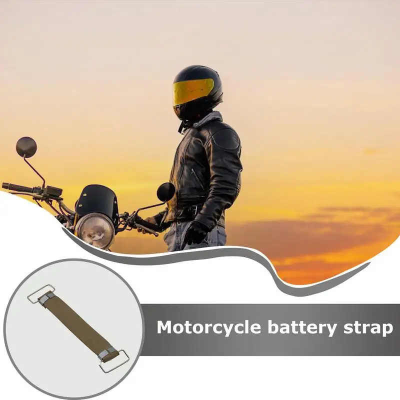 Motorcycle Battery Strap Fixing Strap Universal Rubber Stretchable 25cm Motorcycle Scooters Battery Strap Fixed Holder Belt