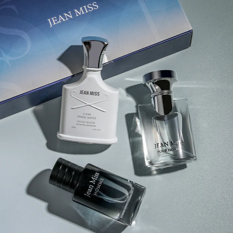 

Brand Men's Perfume 3pcs Set Gift Box Fresh Natural Floral Woody Lasting Fragrance Spray Cologne Pheromone Eau De Toilett