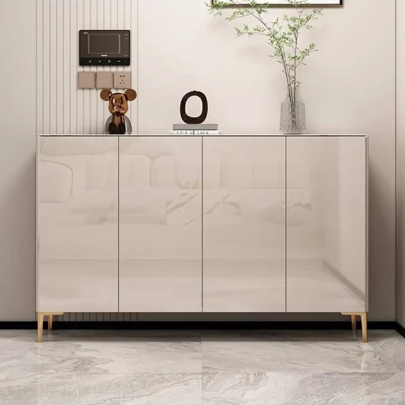 

Light Luxury Stone Slab Countertop Shoe Cabinet Is Modern Large Capacity Shoe Rack Shoe Organizer Shoerack Living Room Cabinets